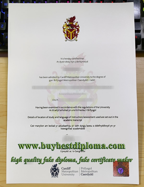 Cardiff Metropolitan University degree, fake Cardiff Metropolitan University diploma, fake CMU certificate,