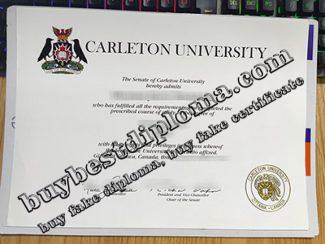 Carleton University fake diploma, Carleton University degree,