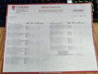 Carleton University transcript, fake Carleton University certificate,