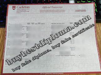 Carleton University transcript, fake Carleton University certificate,