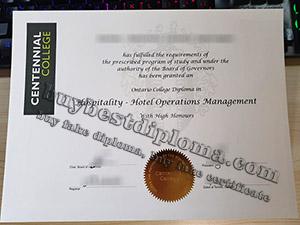 Centennial College diploma, fake Centennial College certificate,