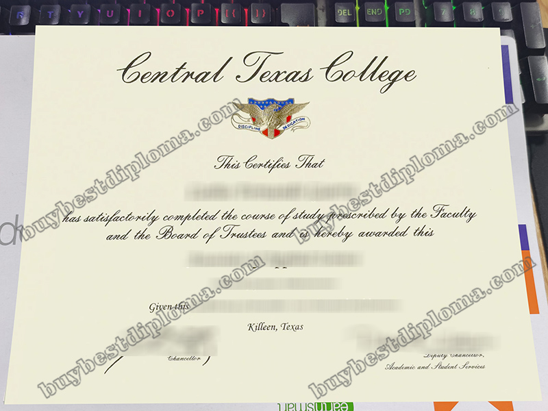 Central Texas College diploma, Central Texas College certificate,