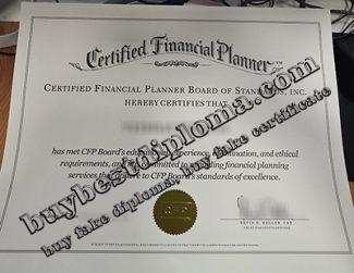 Certified Financial Planner certificate