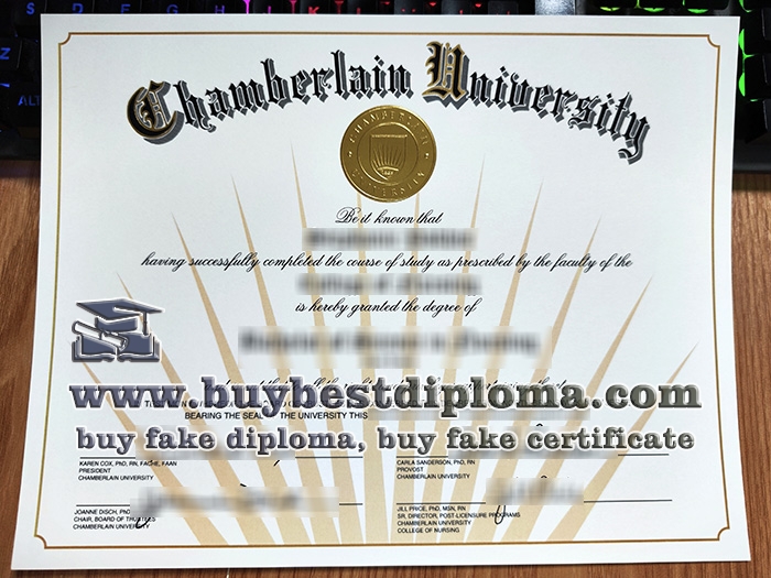 Chamberlain University diploma, fake nursing diploma,
