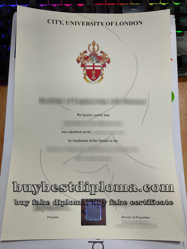 City University of London diploma, City, University of London certificate,