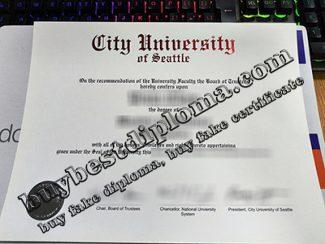 City University of Seattle diploma, City University of Seattle certificate,