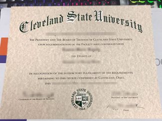Cleveland State University diploma, fake Cleveland State University degree,
