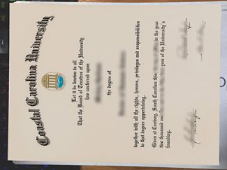 Coastal Carolina University diploma, Coastal Carolina University certificate,