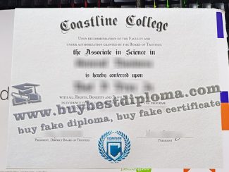 Coastline College diploma, degree,