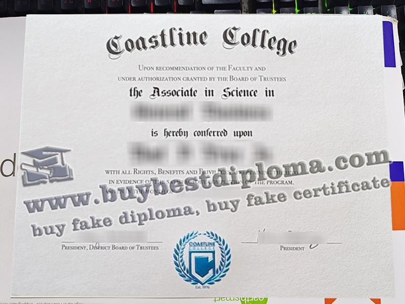 Coastline College diploma, degree,