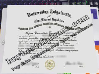 Colgate University diploma, Colgate University certificate,