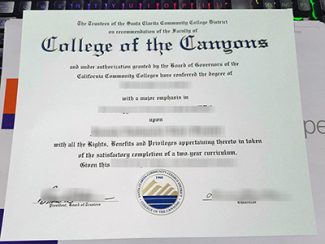 College of the Canyons diploma, College of the Canyons associate degree,