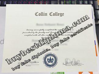 Collin College diploma, Collin College certificate,