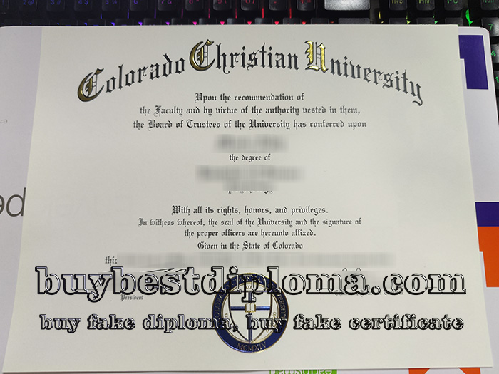 Colorado Christian University diploma, Colorado Christian University certificate,