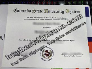 Colorado State University Global diploma, CSU Global certificate,