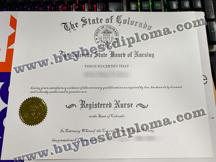 Colorado RN license, Colorado registered nurse certificate, 