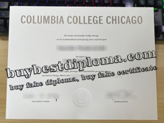 Columbia College Chicago diploma