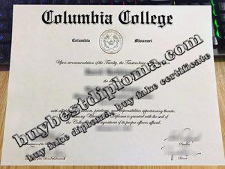 Columbia College diploma, fake Columbia College certificate,