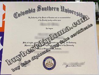 Columbia Southern University diploma, fake Columbia Southern University degree,