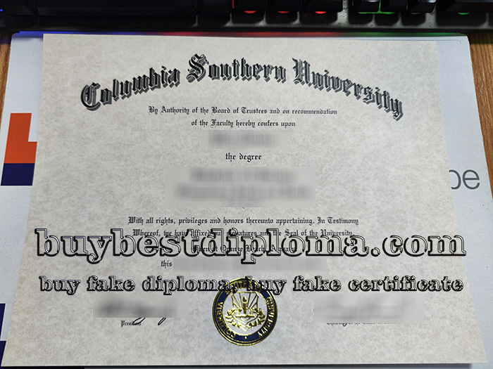 Columbia Southern University certificate, Columbia Southern University diploma,