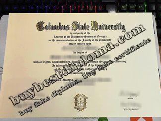 Columbus State University diploma, Columbus State University degree,