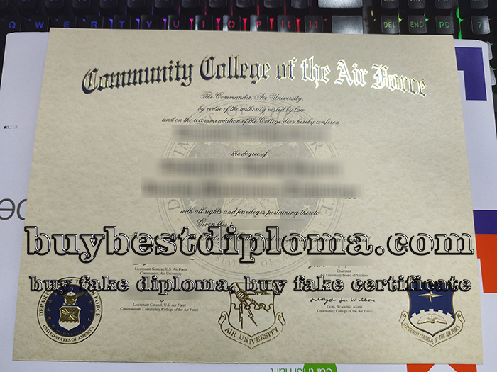 Community College of the Air Force diploma, Community College of the Air Force degree,