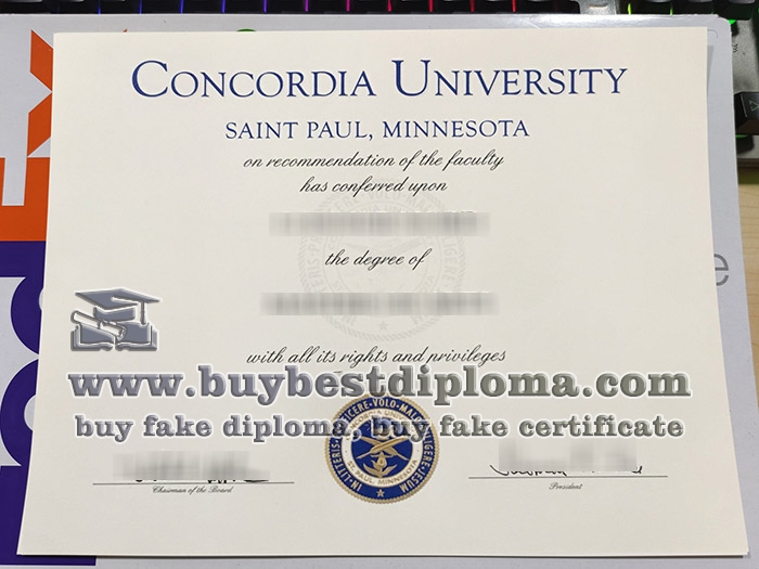 Concordia University Saint Paul diploma, fake Concordia University Saint Paul degree,