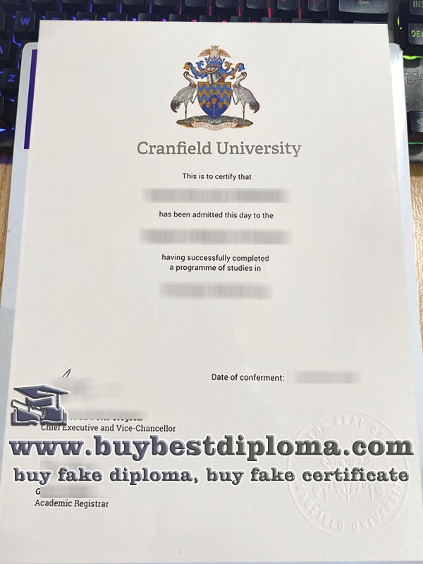 Cranfield University degree, Cranfield University certificate,