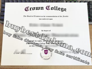 Crown College diploma, Crown College certificate,