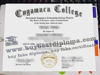 Cuyamaca College diploma
