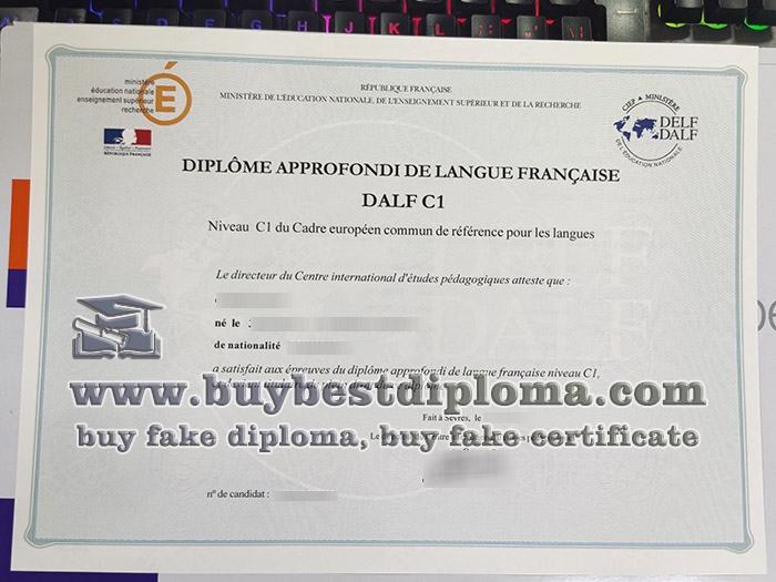 DALF C1 diploma, fake DALF C1 certificate,