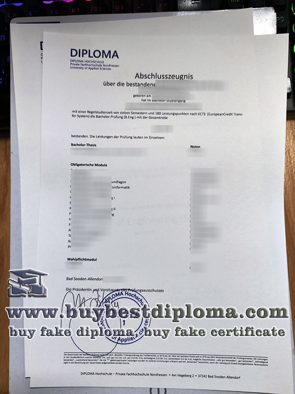 Diploma Hochschule abschlusszeugnis, Diploma Hochschule zeugnis,