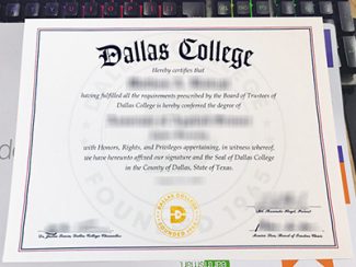Dallas College diploma, Dallas College certificate,