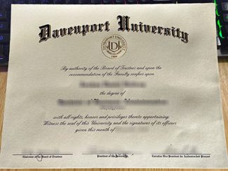 fake Davenport University diploma