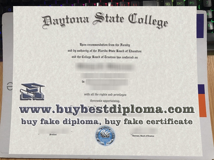 Daytona State College diploma, Daytona State College certificate,