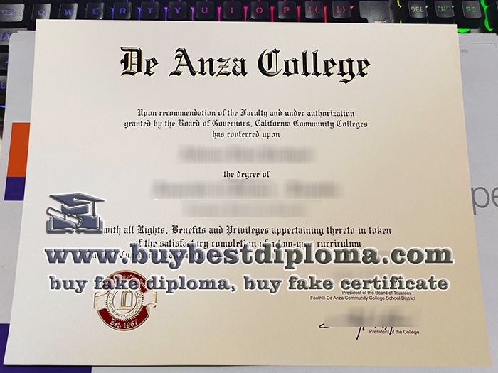 De Anza College diploma, De Anza College associate degree,