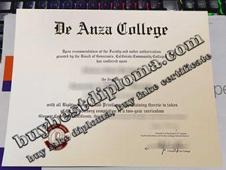 De Anza College diploma, De Anza College associate degree,