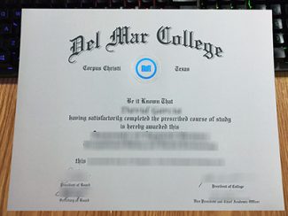 Del Mar College diploma, Del Mar College associate degree,