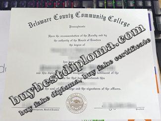 Delaware County Community College diploma, Delaware County Community College certificate,