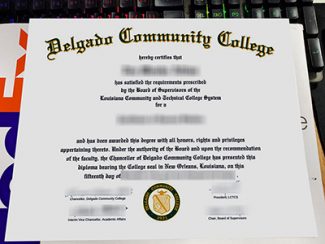 Delgado Community College diploma, Delgado Community College certificate,