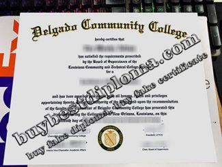 Delgado Community College diploma, Delgado Community College certificate,