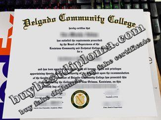 Delgado Community College diploma, Delgado Community College certificate,