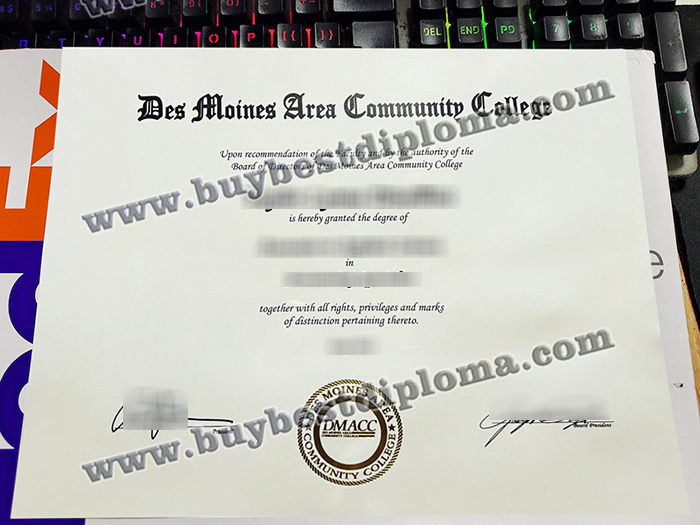 Des Moines Area Community College diploma, Des Moines Area Community College certificate,