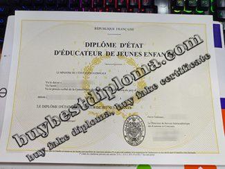 Diplôme d’état d’éducateur de jeunes enfants, DEEJE diploma,