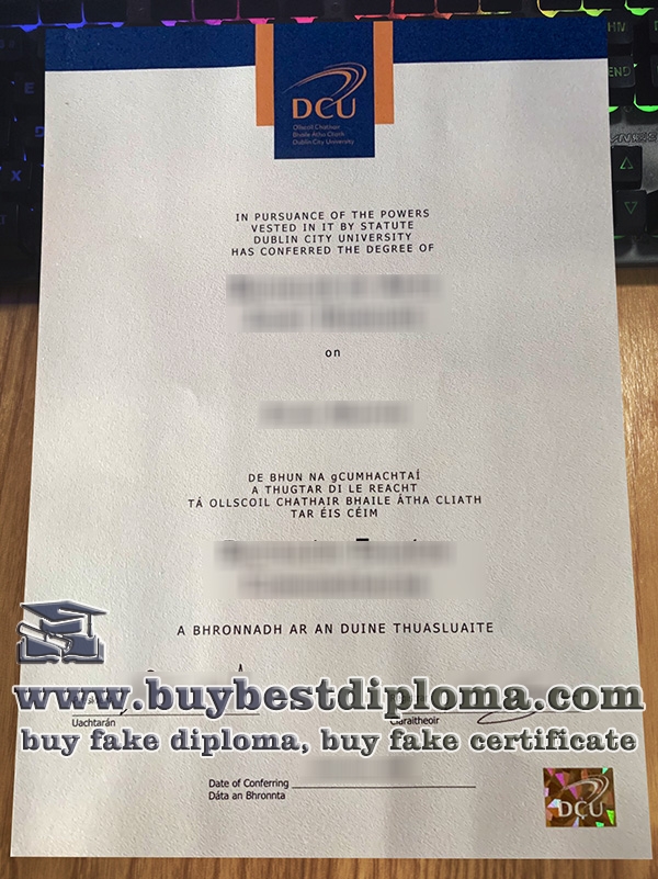 Dublin City University degree, fake DCU diploma,