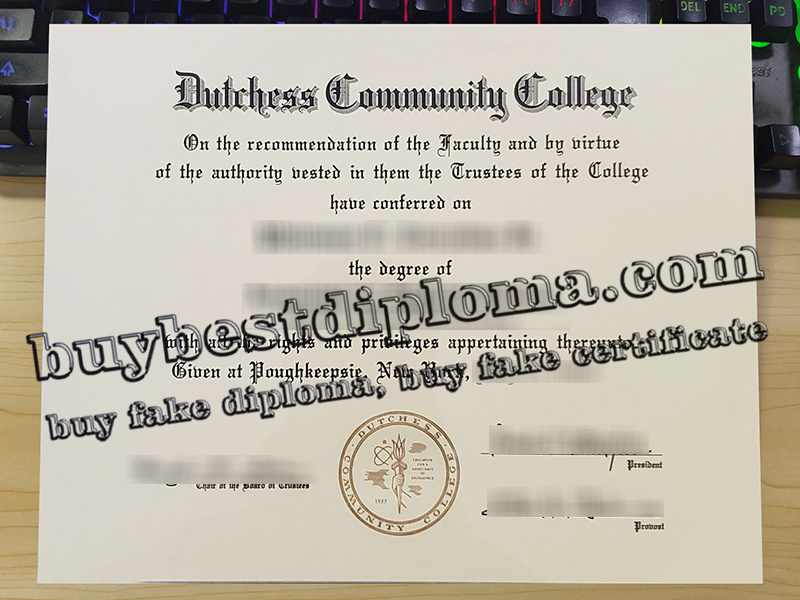 Dutchess Community College diploma