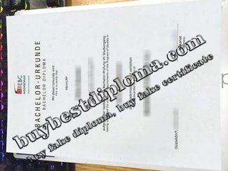 EBC Hochschule urkunde, EBC Hochschule diploma,