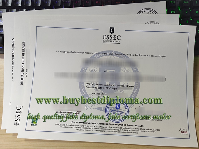 ESSEC Business School diploma, ESSEC Business School degree,
