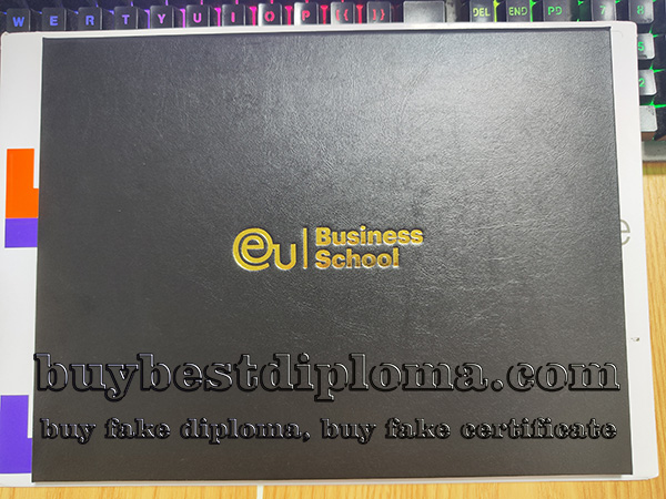 EU Business School diploma cover