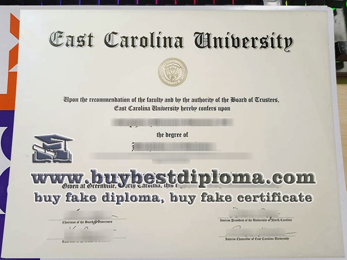 East Carolina University diploma, East Carolina University degree,